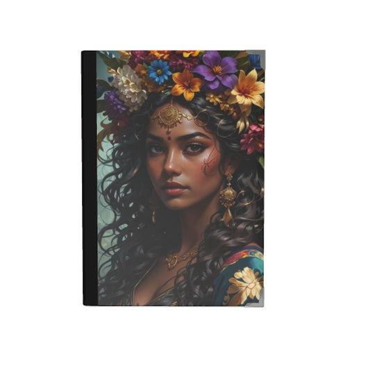 Flower Queen Luxury Satin Journal/Notebook - Amira