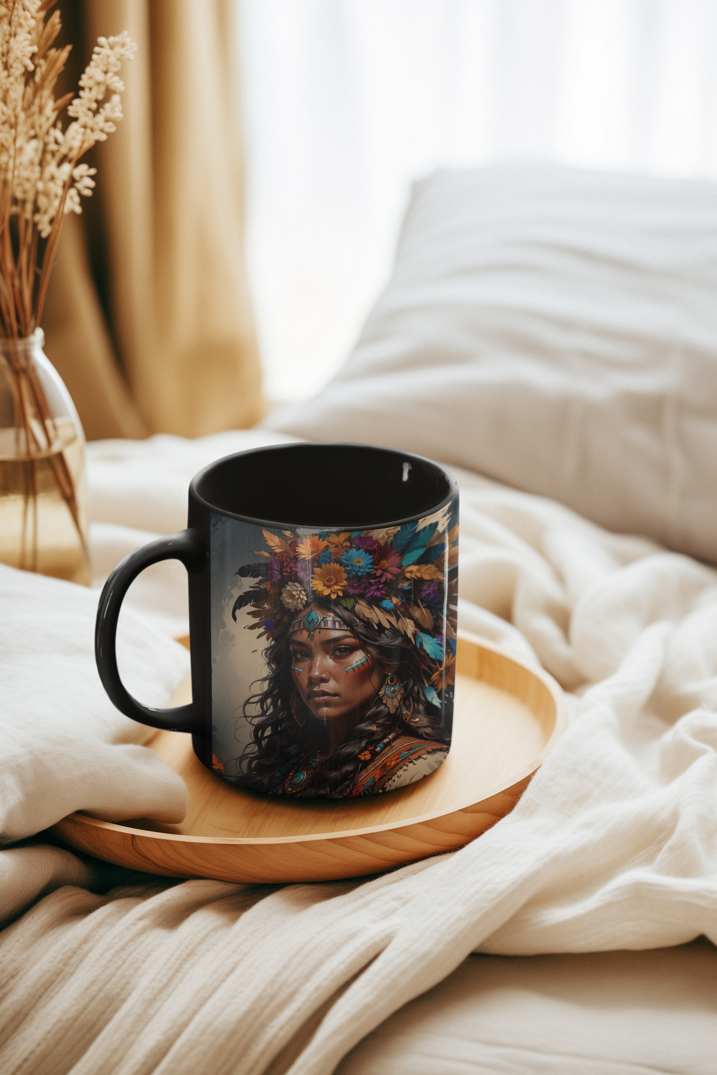 Large Flower Queen 15oz Mug - Cheyanna