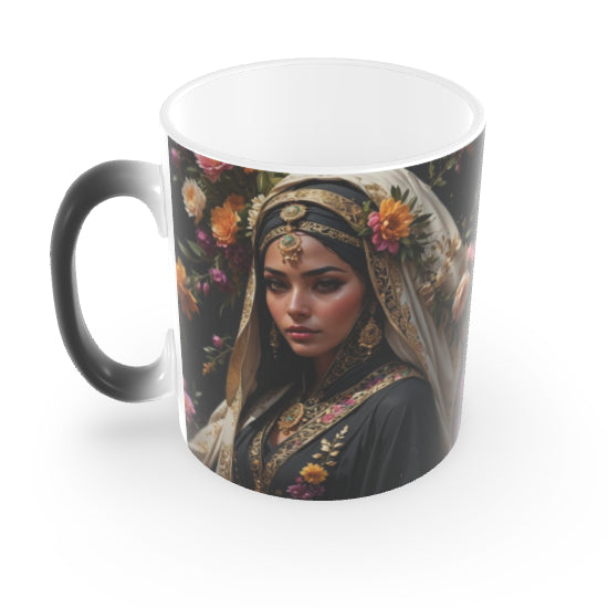 Tasse à changement de chaleur de 11 oz - Reine des fleurs Fatima