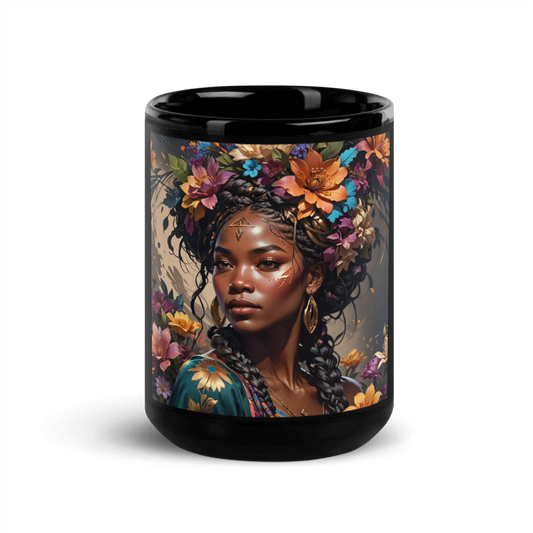 Large Flower Queen 15oz Mug - Kamili