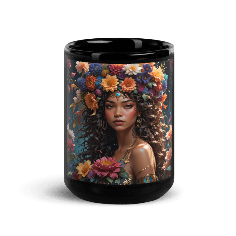 Large Flower Queen 15oz Mug - Kya