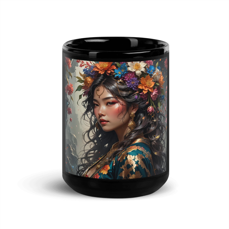 Large Flower Queen 15oz Mug - Li