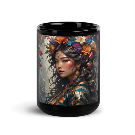 Large Flower Queen 15oz Mug - Li