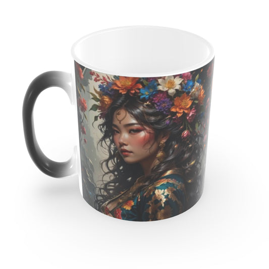 Flower Queen Li - 11oz Heat changing Mug