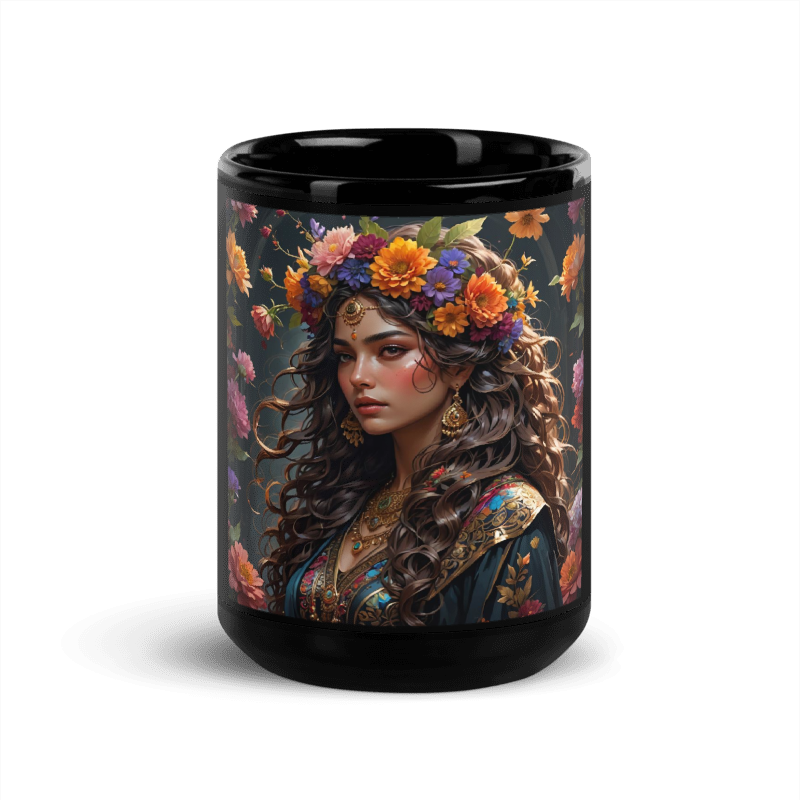 Large Flower Queen 15oz Mug - Sasha