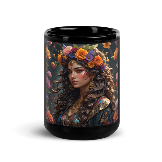 Large Flower Queen 15oz Mug - Sasha